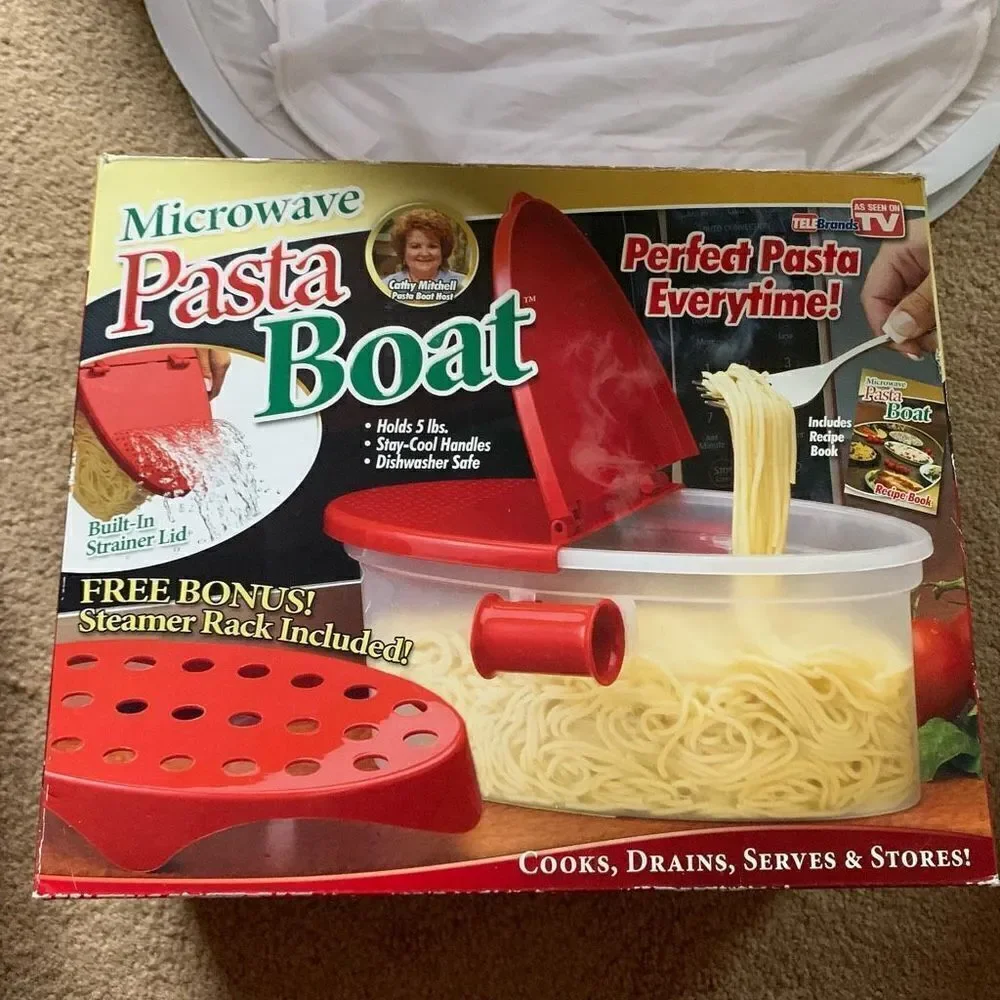 Microwave Pasta Boat Tele Brands Pasta Cooker